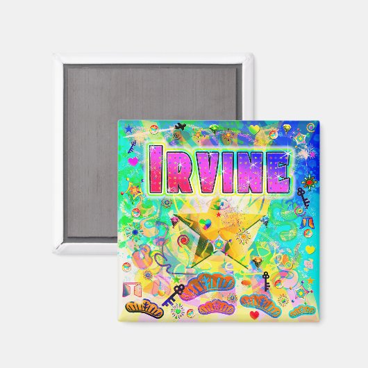 Aimant de l'heure d'Irvine (Recto/Verso)