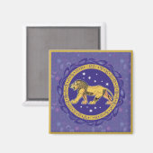 Aimant de Lion de signe de Sun (Recto/Verso)