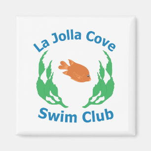 Aimant de logo de club de bain de crique de La