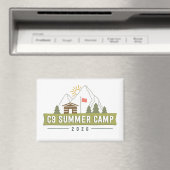 Aimant de logo du camp d'été C9 2026 (In Situ (Lave-vaisselle))