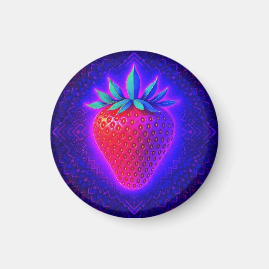 aimant de look vif fraise néon (Devant)