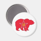 Aimant de l'ours rouge russe (Recto/Verso)