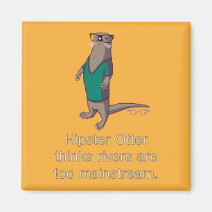 Aimant de loutre de hippie