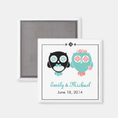 Aimant De Lucy : MARIAGE OWL | Enregistrer l'aimant de da (Recto/Verso)