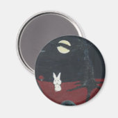 aimant de lune de lapin (Recto/Verso)