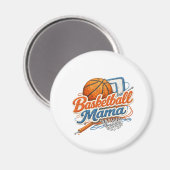 Aimant de Maman de Basket (Recto/Verso)