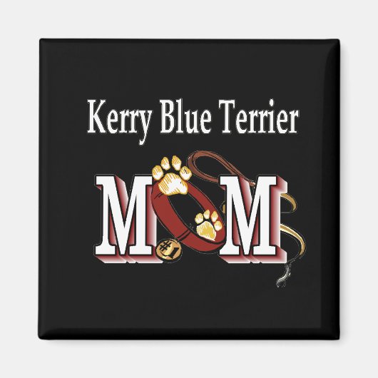 aimant de maman kerry blue terrier (Devant)