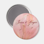 Aimant de mariage Lys Tigre Rose (Recto/Verso)