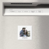 Aimant de mariage personnalisé avec photo pour ann (In Situ (Lave-vaisselle))