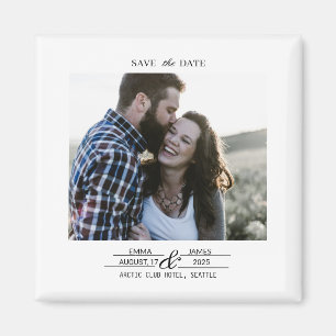 Aimant de mariage personnalisé avec photo pour ann