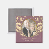 Aimant de mariage photo (Recto/Verso)
