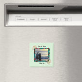 Aimant de mariage pour mariés avec photo (In Situ (Lave-vaisselle))