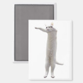 Aimant de mème de chat long (Recto/Verso)