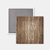 Aimant de Merci en bois rustique (Recto/Verso)