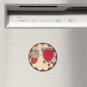 Aimant de message de la Saint-Valentin de Cupidon (In Situ (Lave-vaisselle))