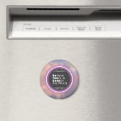 Aimant de message de l'anneau de lumière rose (In Situ (Lave-vaisselle))