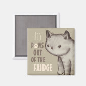 Aimant De mignonnes pattes de chat du réfrigérateur (Recto/Verso)