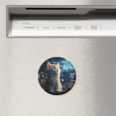 Aimant De mignons animaux sous le ciel étoilé (In Situ (Lave-vaisselle))