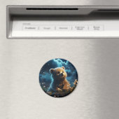 Aimant De mignons animaux sous le ciel étoilé (In Situ (Lave-vaisselle))