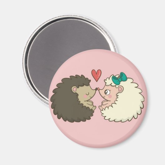 Aimant De mignons hérissons (Recto/Verso)