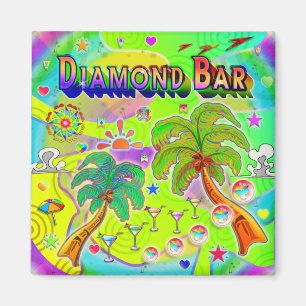 Aimant de mise au point de la barre de diamant