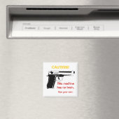 Aimant de mise en garde de canon drôle (In Situ (Lave-vaisselle))