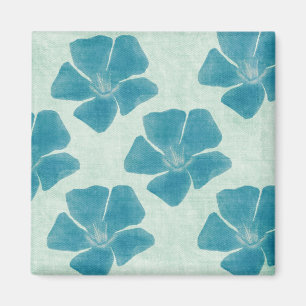 Aimant de motif de fleur de turquoise