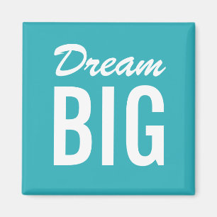 Aimant de motivation de minimaliste de turquoise