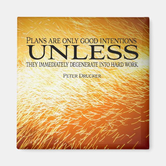 Aimant de motivation du travail dur (Devant)