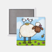 aimant de mouflon de printemps (Recto/Verso)