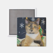 Aimant de Noël - Chat / Chaton (Recto/Verso)