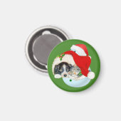 Aimant de Noël Chiot et Chat (Recto/Verso)