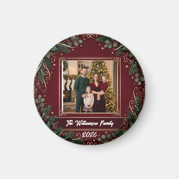 Aimant de Noël de photo de famille personnalisé po