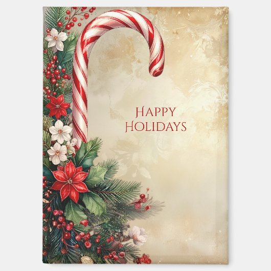 Aimant de Noël de vacances Canne à sucre (Recto)