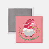 Aimant de Noël Gnomie (Recto/Verso)