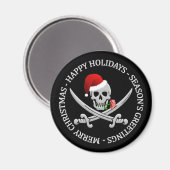 Aimant de Noël Pirate (Recto/Verso)