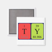 Aimant de nom de table périodique (Recto/Verso)