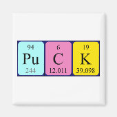 Aimant de nom de table périodique (Devant)