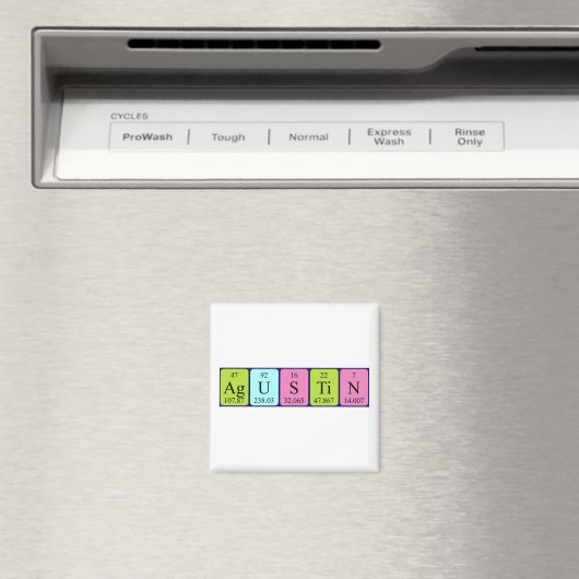 Aimant de nom de table périodique Agustin (In Situ (Lave-vaisselle))