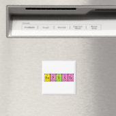 Aimant de nom de table périodique Baptiste (In Situ (Lave-vaisselle))