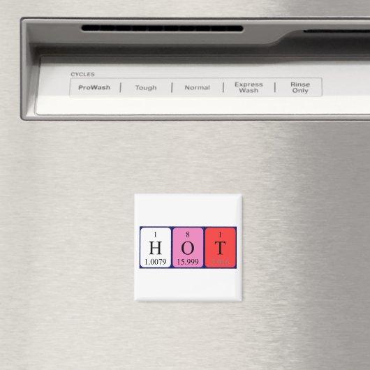 aimant de nom de table périodique chaud (In Situ (Lave-vaisselle))