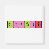 Aimant de nom de table périodique constant (Devant)