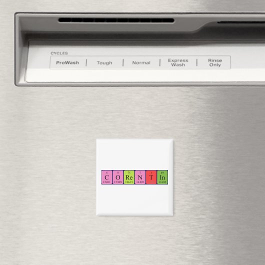 aimant de nom de table périodique Corentin (In Situ (Lave-vaisselle))