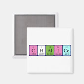 aimant de nom de table périodique de chalice (Recto/Verso)