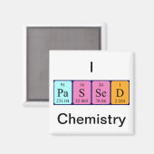 Aimant de nom de table périodique de la chimie pas (Recto/Verso)