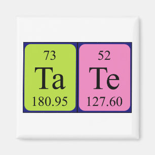 Aimant de nom de table périodique d'état