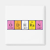 Aimant de nom de table périodique d'Odhran (Devant)