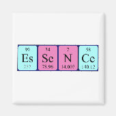 Aimant de nom de table périodique Essence (Devant)