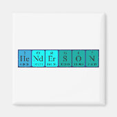 aimant de nom de table périodique Henderson (Devant)