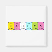 Aimant de nom de table périodique Katheryn (Devant)